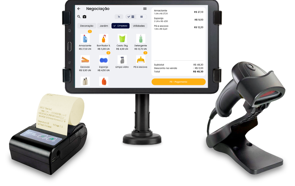 PDVmov - Venda fácil com tablet e leitor de código de barras